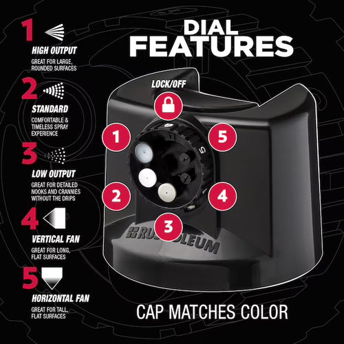 Rust-Oleum Stops Rust 5-in-1 Gloss Black Oil-based Spray paint 15-oz